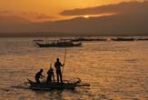 Pescatori a Puerto Princesa